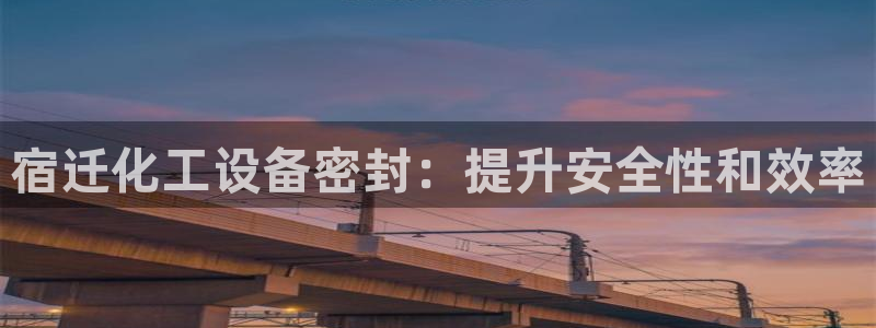 门徒娱乐项目：宿迁化工设备密封：提升安全性和效率