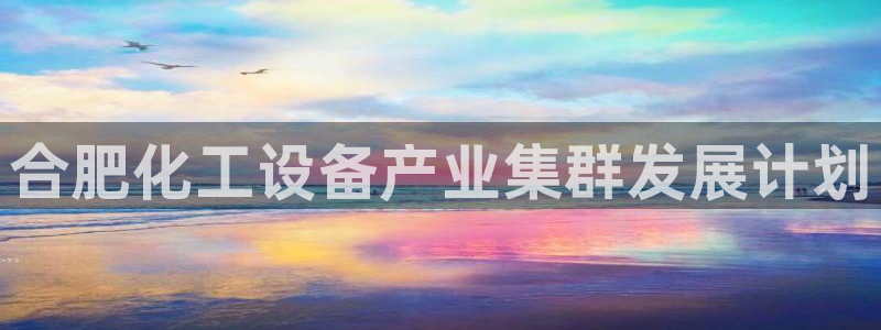 门徒平台使用技巧：合肥化工设备产业集群发展计划